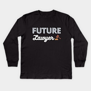 future lawyer Kids Long Sleeve T-Shirt